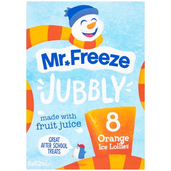 Mr Freeze Jubblys Orange (8 x 62ml)