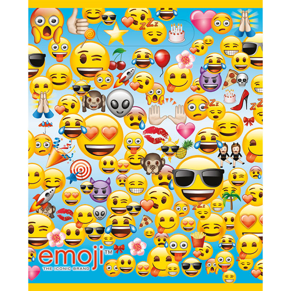 Emoji Party Bags - Plastic Loot Bags (8pk)