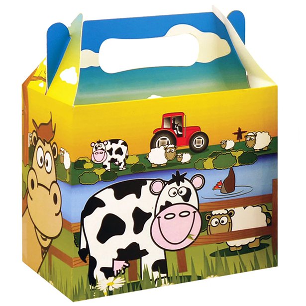 Farm Animal Party Box - 15cm long Farm Animal Party Box - 15cm long