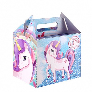 Party Box with Unicorn Design - 14cm Party Box with Unicorn Design - 14cm
