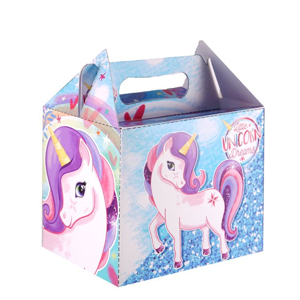 Party Box with Unicorn Design - 14cm Party Box with Unicorn Design - 14cm