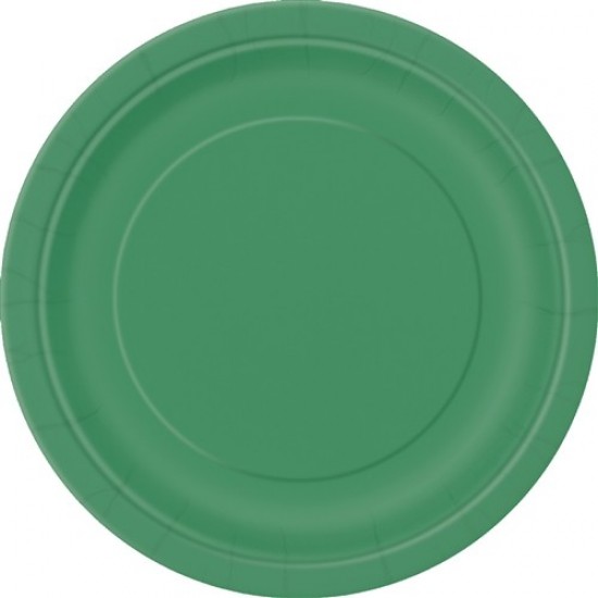 Emerald Green 9 Paper Party Plates (16pk)
