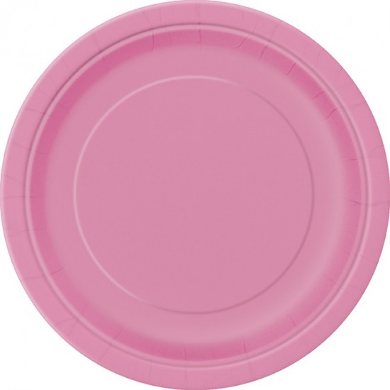 Hot Pink 9 Paper Party Plates (16pk)