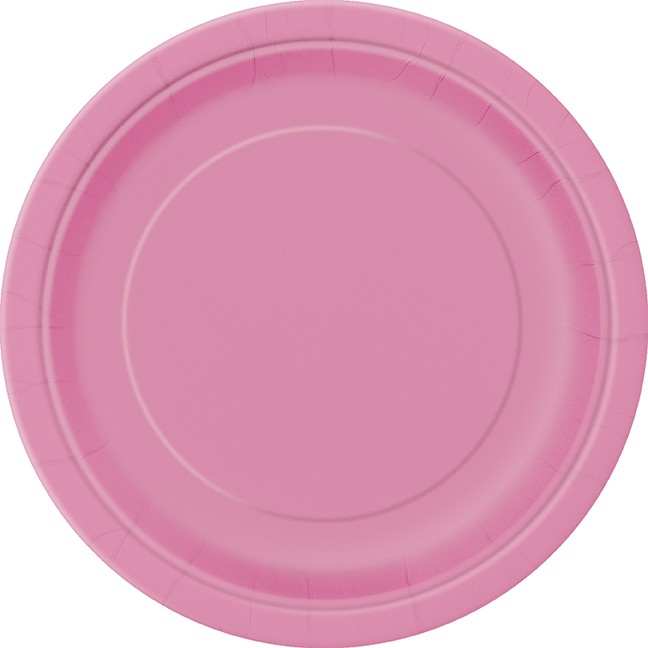 Hot Pink 9 Paper Party Plates (16pk) Hot Pink 9 Paper Party Plates (16pk)