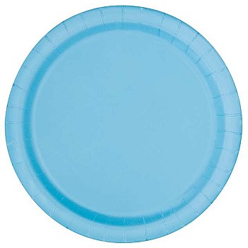 Powder Blue 9" Paper Party Plates (16pk)