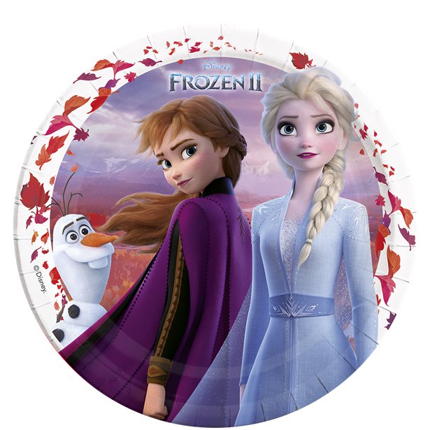 Disney Frozen 2 Plates - 23cm Paper Party Plates (8pk) Disney Frozen 2 Plates - 23cm Paper Party Plates (8pk)