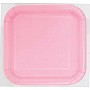 Lovely Pink 9" Paper Square Party Plates (14pk)