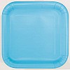 Powder Blue 9" Paper Square Party Plates (14pk)