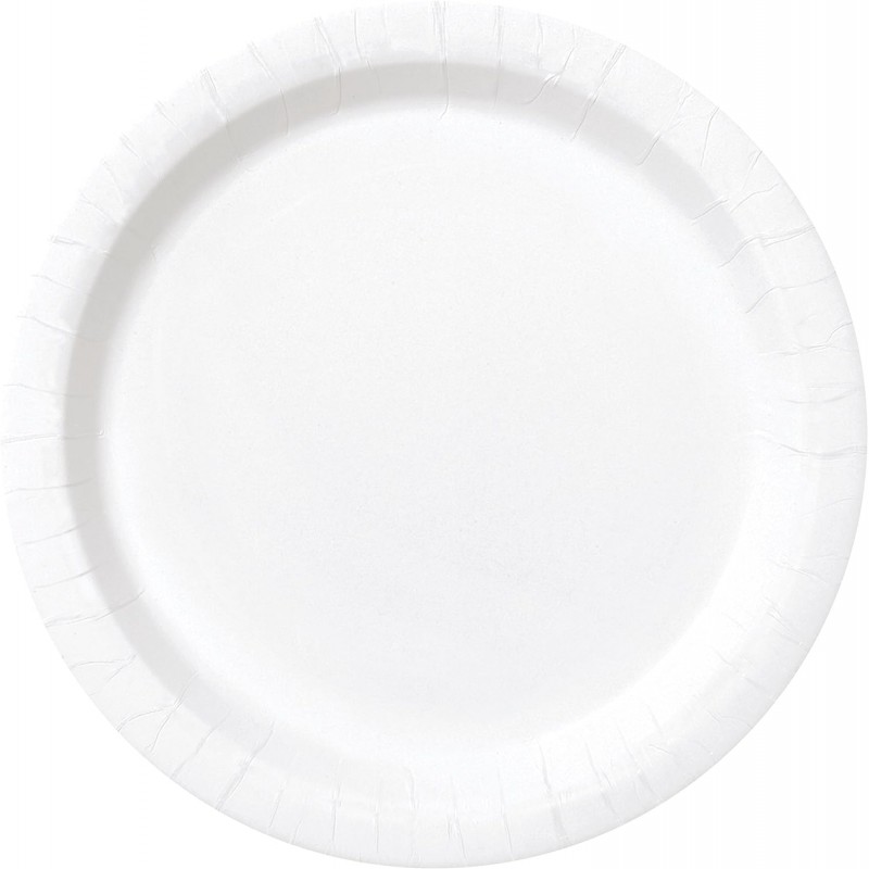White 9" Paper Party Plates (16pk) White 9" Paper Party Plates (16pk)