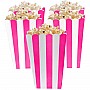 Bright Pink Candy Buffet Popcorn Treat Boxes  Bright Pink Candy Buffet Popcorn Treat Boxes
