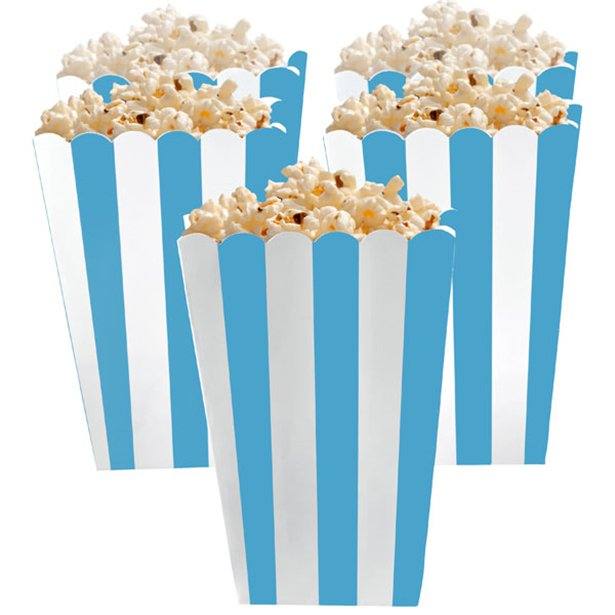 Caribbean Blue Candy Buffet Popcorn Treat Boxes Caribbean Blue Candy Buffet Popcorn Treat Boxes