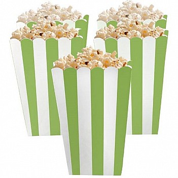 Kiwi Green Candy Buffet Popcorn Treat Boxes 