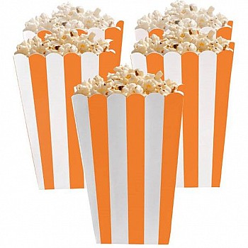 Orange Peel Candy Buffet Popcorn Treat Boxes 