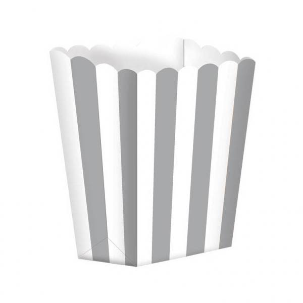 Silver Candy Buffet Popcorn Treat Boxes Silver Candy Buffet Popcorn Treat Boxes