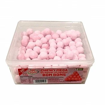 Chewy Mega Strawberry Bon Bons (200 x 10c)