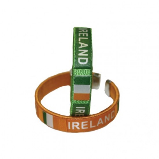 Ireland Flag Fabric Bracelets
