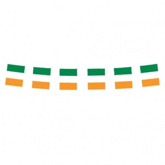 Ireland Flag Large Plastic Bunting - 7m