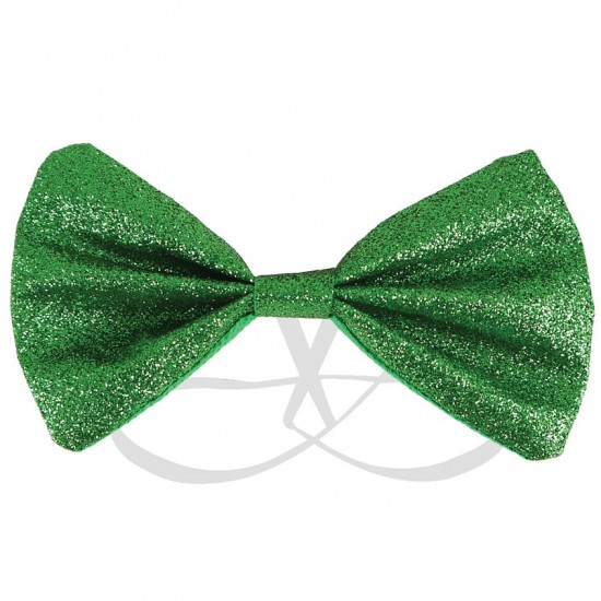 St Patricks Day Glitter Bow Tie