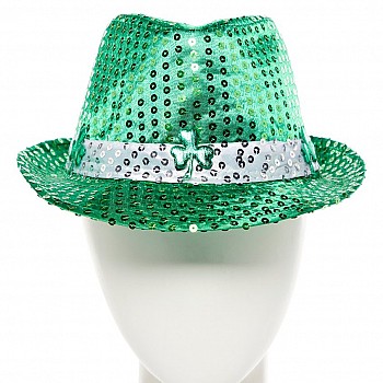St Patrick's Day Sequin Fedora Hat St Patrick's Day Sequin Fedora Hat