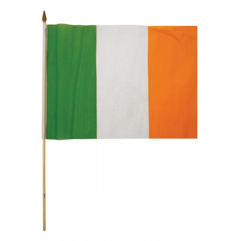Large Irish Waving Flags - 30cm x 45cm Large Irish Waving Flags - 30cm x 45cm
