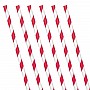 Apple Red Stripe Paper Straws (24 Pack) Apple Red Stripe Paper Straws (24 Pack)