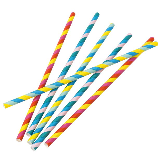 Rainbow Paper Straws - (30pk) Rainbow Paper Straws - (30pk)