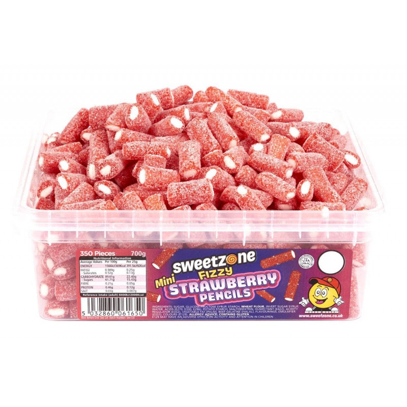 Sweetzone Fizzy Strawberry Mini Pencils