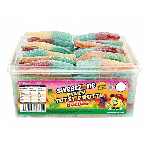 Giant Fizzy Tutti Frutti Bottles (960g)