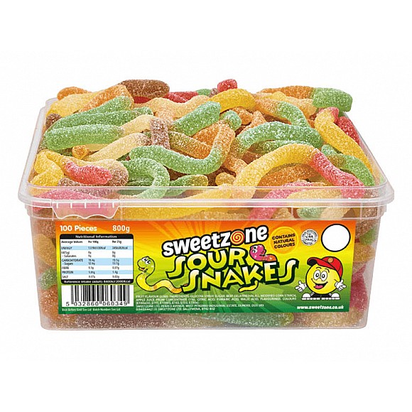 Sweetzone Sour Snakes (960g)