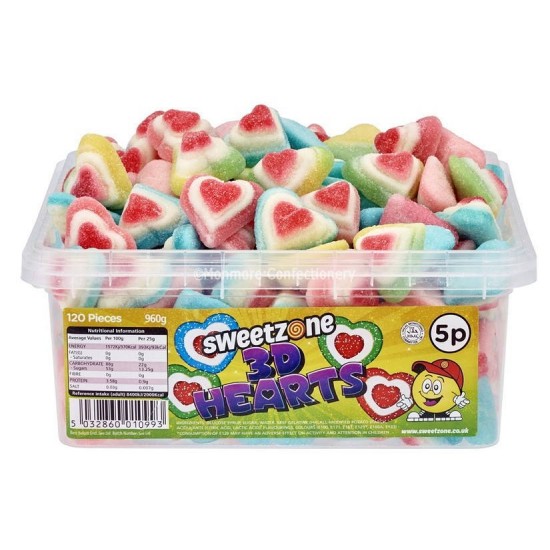 Sweetzone 3D Hearts (960g)