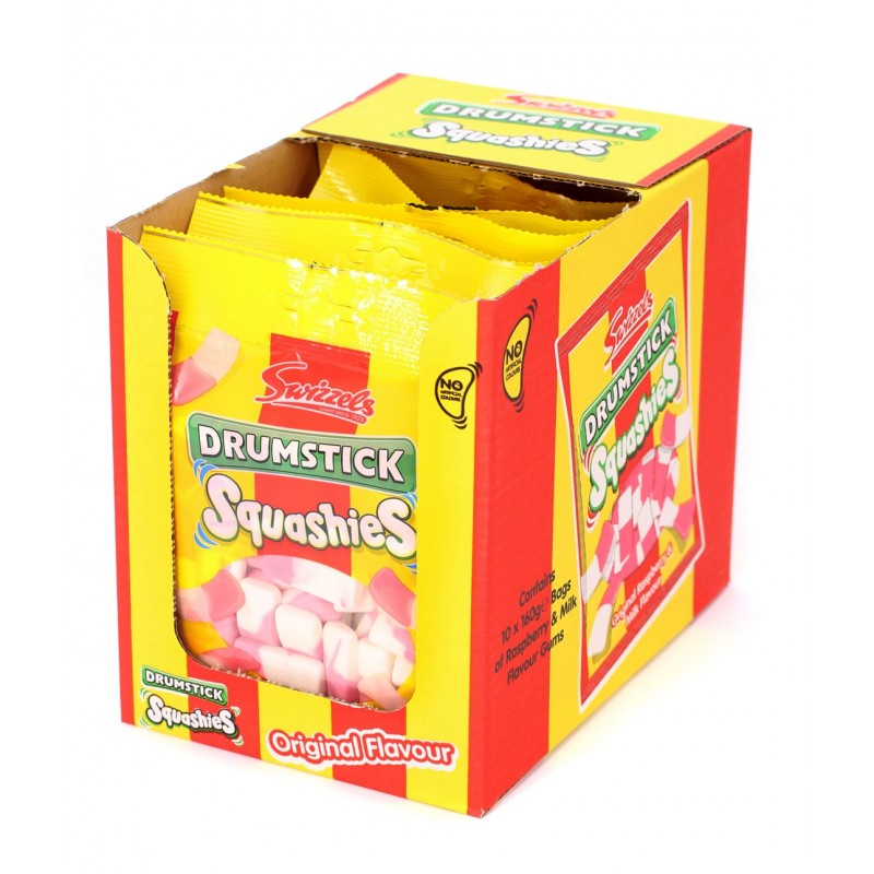 Drumstick Squashies - Original Raspberry & Milk Flavour Drumstick Squashies - Original Raspberry & Milk Flavour