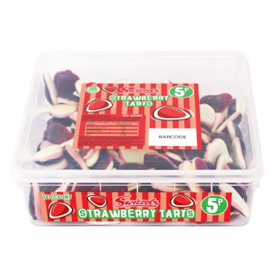 Swizzels Strawberry Tarts 2c tubs (600 count)