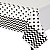 Black Polka Dot & Chevron Plastic Tablecover - 1.4m x 2.6m 