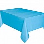 Caribbean Blue Plastic Tablecover - 1.4m x 2.8m