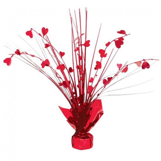 Valentines Heart Spray Centrepiece Decoration - 30cm