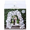 White & Silver Wedding Balloon Arch Kit