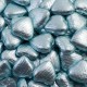 Foil Wrapped Chocolate Hearts - Light Blue - 100 Hearts