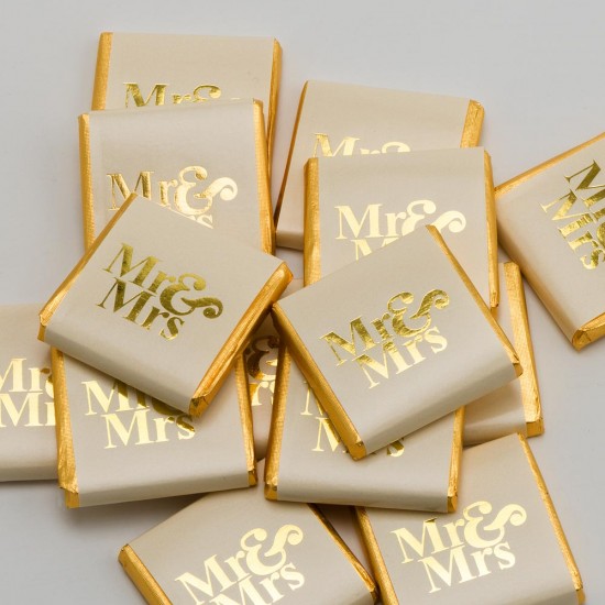 Mr & Mrs Neapolitans - Gold - 100 Pack