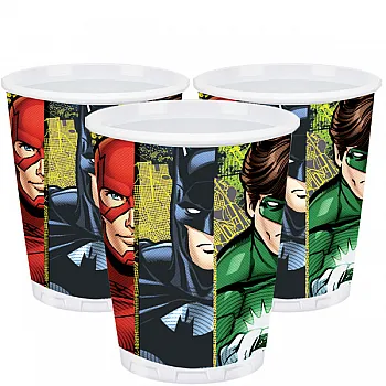 Justice League Cups - 256ml Paper Party Cups (8pk)