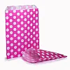 Bright Pink Polka Dot Paper Bags