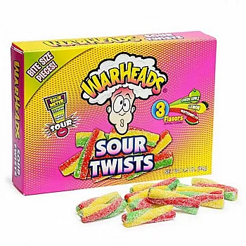 Warheads Sour Twist Theatre Box Single