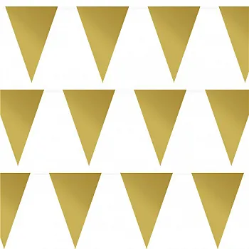 Gold Plastic Bunting - 10m