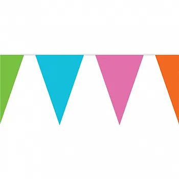 Pastel Coloured Plastic Bunting - 10m