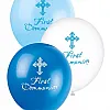 Blue First Holy Communion Balloons - (6pk)