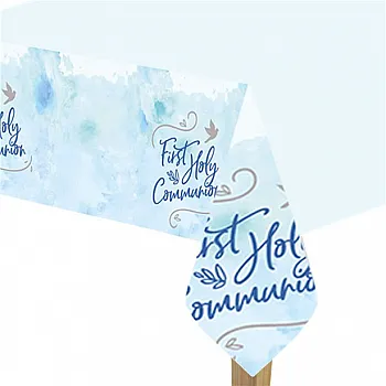 Blue First Holy Communion Tablecover - 1.2 x 1.8m