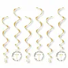 Botanical Celebration Cross Hanging Swirl Decorations