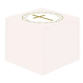 Pink Botanical Cross Favour Boxes