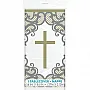 Gold Cross Plastic Tablecover 1.37m X 2.13m