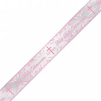 Communion Pink Foil Banner 9ft