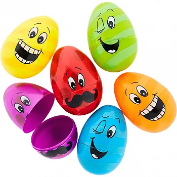 Large Funny Face Fillable Eggs - 8cm